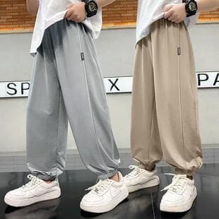 Boys Thin Mosquito Repellent Pants 2025 Summer Long Pants Summer Sports Big Kids Boys Summer Quick Dry Pants Cross-Border