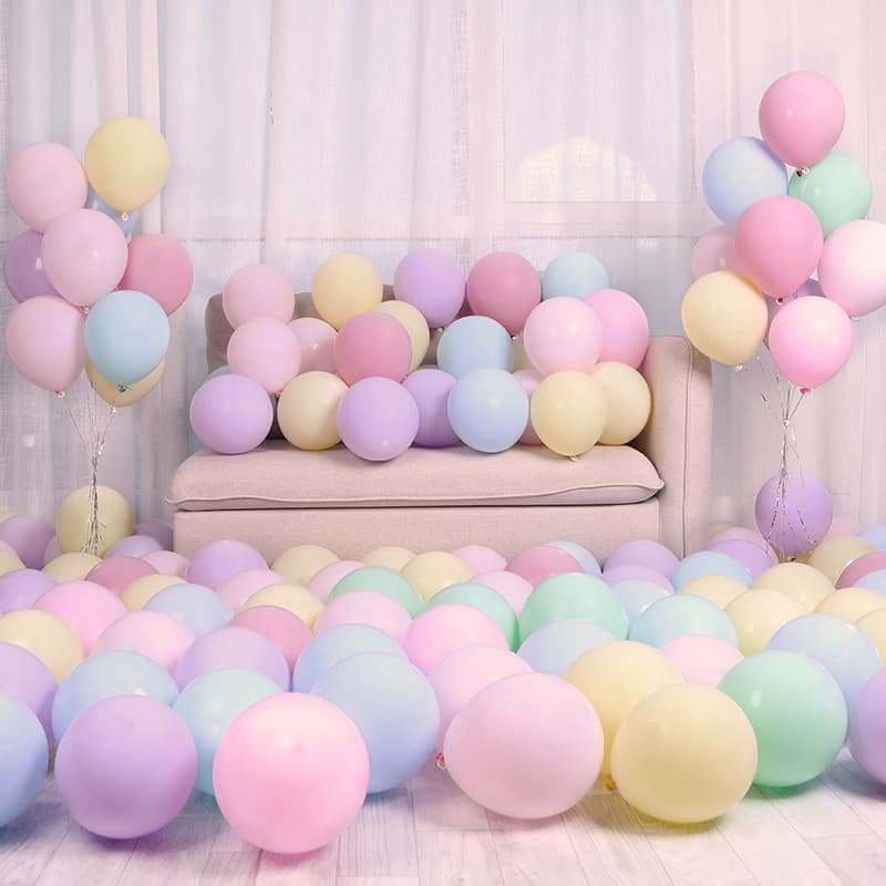 Macaron Balloons 5 inch 10 inch 12 inch 18 inch 36 inch Kids Birthday Party Balloons Candy Colors Wholesale