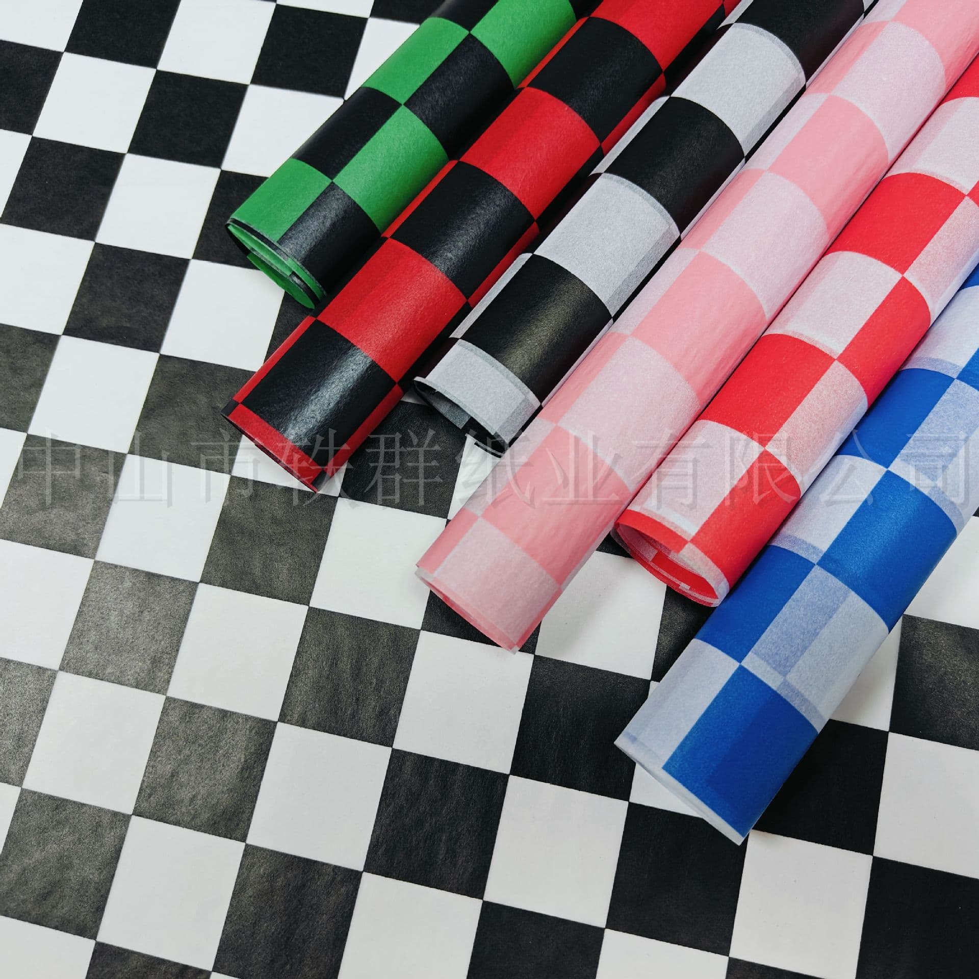 Wholesale in stock 50*35cm/50*70cm black and white checkerboard copy paper 17g color checkerboard grid Sydney paper