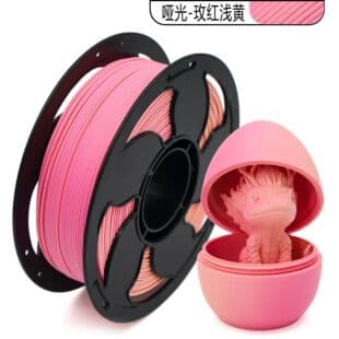 Toksen 3D Printing Filament PLA Matte Dual Color Perfectly Hides Layer Lines Matte PLA Filament 1KG High Speed