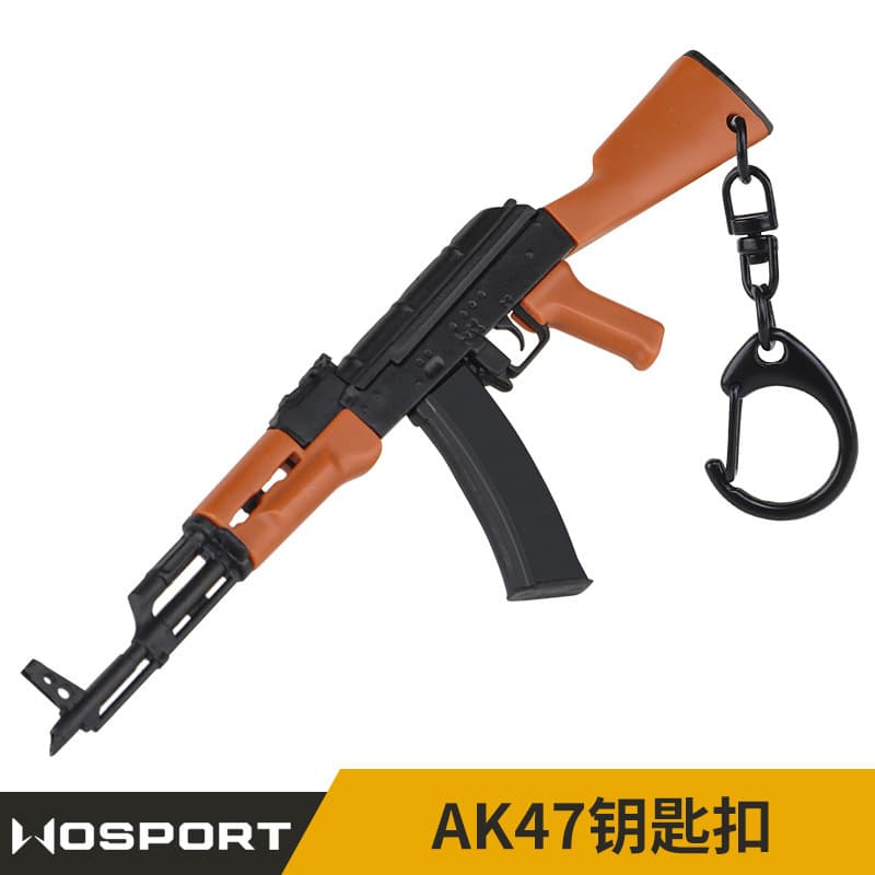 WOSPORT AK47 model keychain backpack pendant creative peripheral simulation keychain gift toys