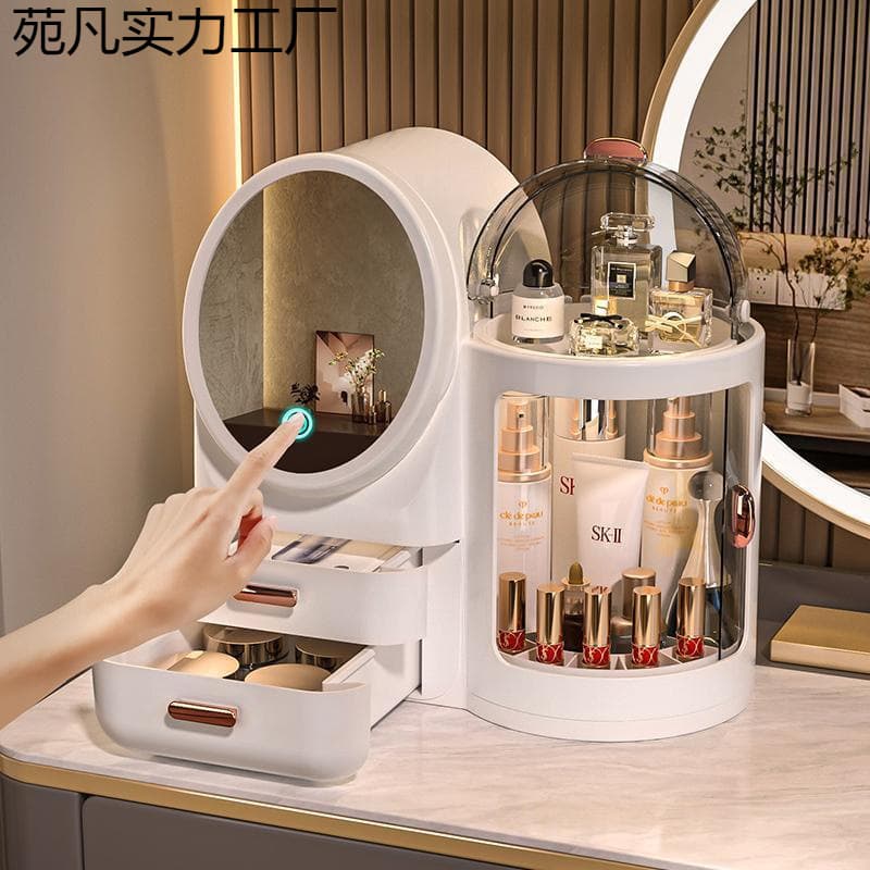 Valentine's Day Birthday Gift for Girlfriend Wife Practical Makeup Box Mirror