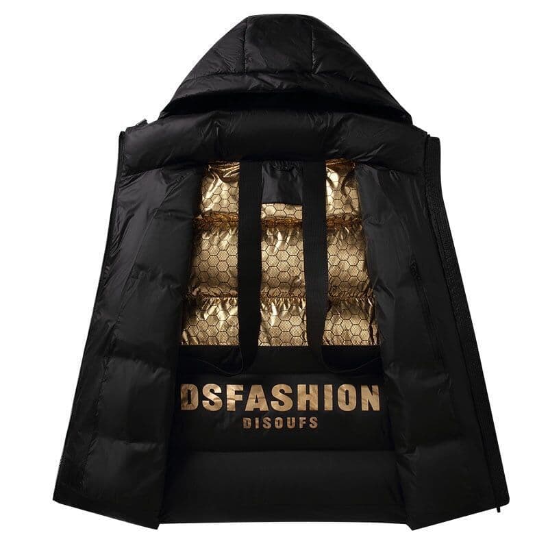 Black Gold New National Standard White Duck Down Jacket Men's Winter New Style Windproof Warm Cold-Resistant Thick Down Coat