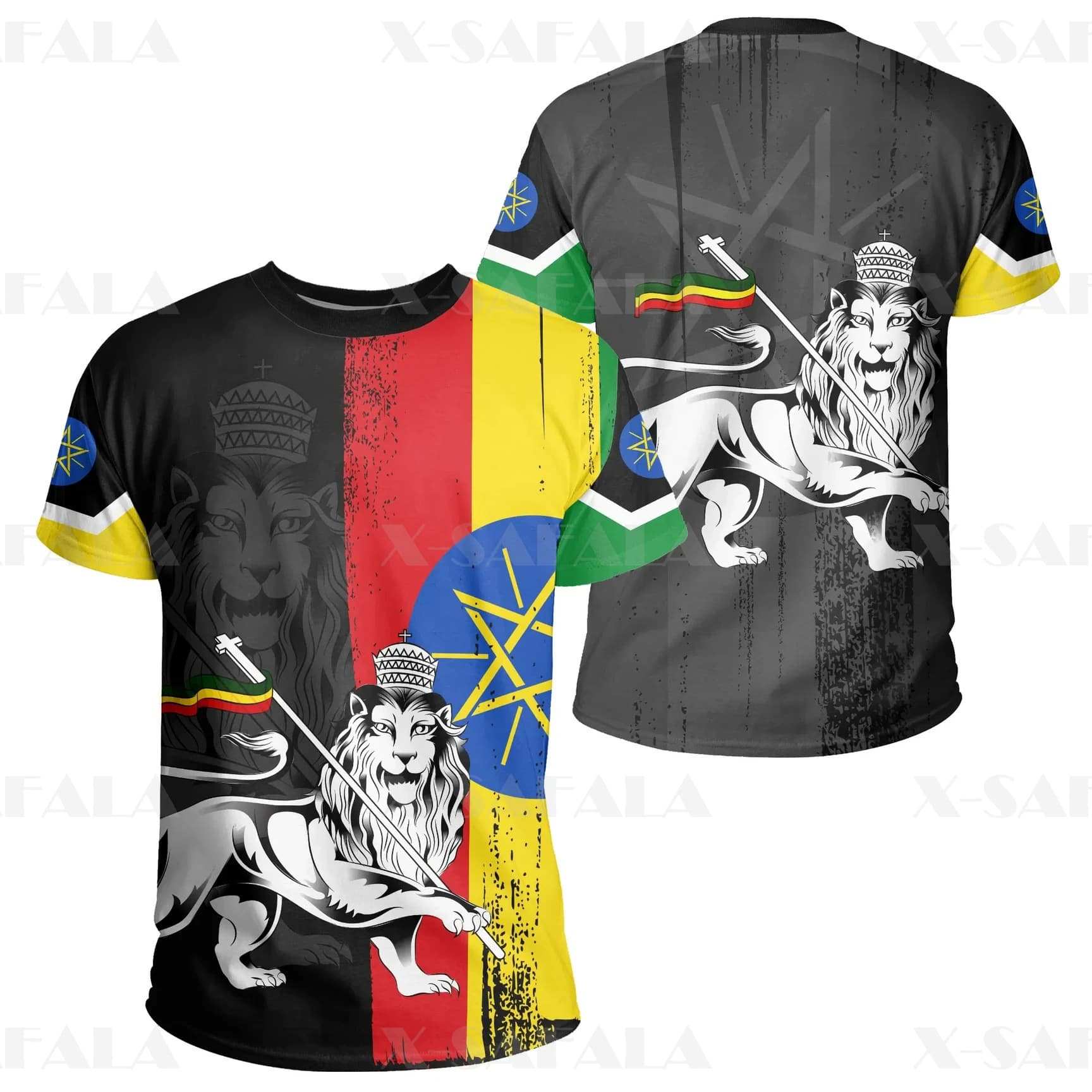 Ethiopia Flag T-Shirt Men's Short Sleeve T-Shirt The State Of Ethiopia Sweatshirt