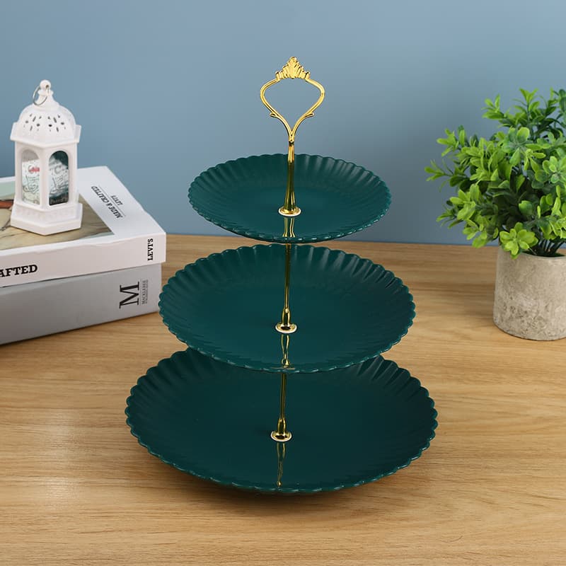 Creative European afternoon tea snack tray, dessert table decoration, cake plate, three-layer cake stand, multi-layer fruit plate