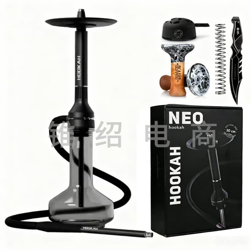 Outdoor portable Arabic hookah with gift box large smoke hookah high-end bar shisha hookah