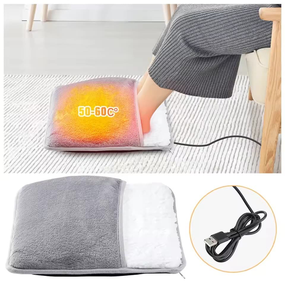 Cross-Border USB Plug-in Foot Warmer, Home Constant Temperature Heating Pad for Abdomen and Waist