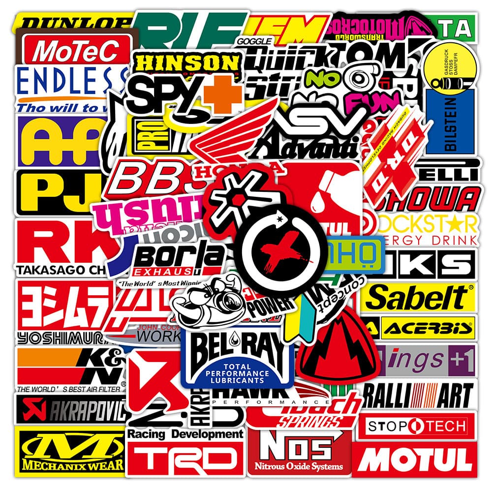 100pcs JDM Car Motorcycle Trendy Custom LOGO Amazon Stickers for Notebooks, Luggage, Phone Decals