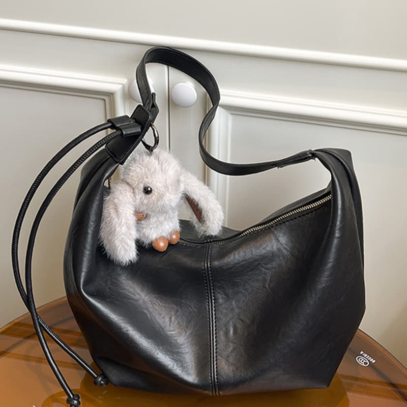 Niche Large Capacity Shoulder Bag Fashionable Commuter Tote Bag 2025 Autumn New Trendy Simple Casual Crossbody Bag