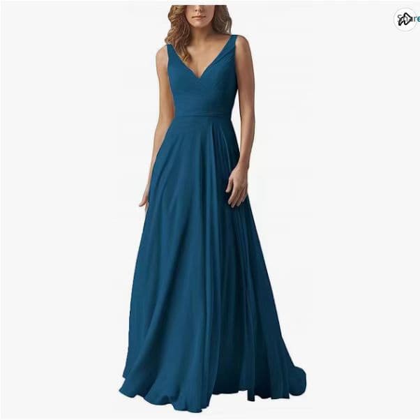 2026 Summer European and American New Women's Dress for Amazon Wish Sexy V-Neck Sleeveless Evening Gown Wholesale