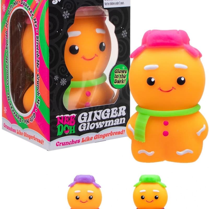 NeeDoh Gingerbread Man Stress Relief Squeeze Toy