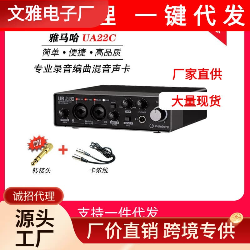 YAMAHA UR22C Recording Studio Arrangement Mixing Computer K Song Live External USB Sound Card