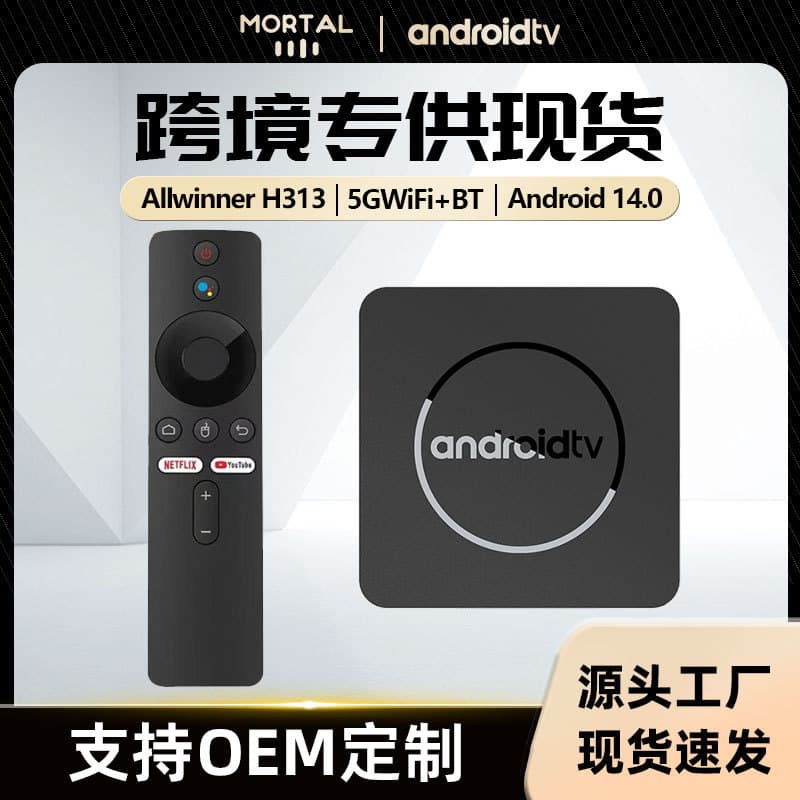 AndroidTV Q1 Network TV Box Allwinner H313 Android 10 Dual WiFi Bluetooth TVBOX