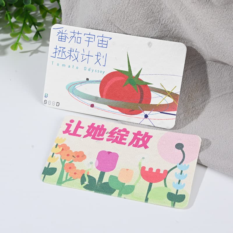 Creative Seed Paper DIY Ticket Greeting Card Admission Pass Music Festival Invitation Sproutable Biodegradable Card