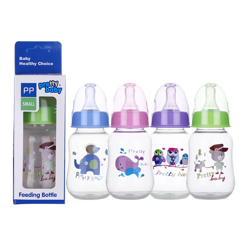 Baby Bottle 60mL Mini Plastic PP Bottle Anti-Choking Drop-Resistant Newborn Bottle Baby Products Wholesale