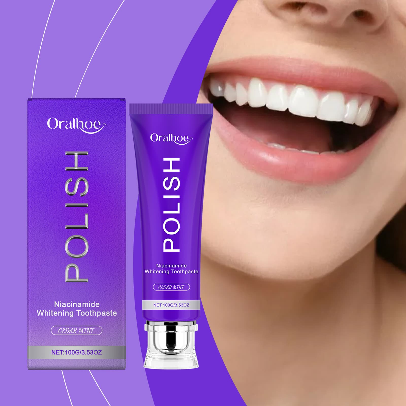 Oralhoe Fresh Breath Toothpaste, Gentle Cleaning for Teeth Stains, Daily Oral Care Toothpaste