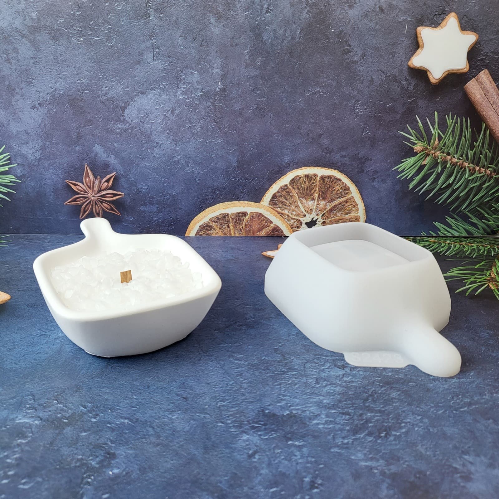 S2423 Shovel Storage Decorative Cement Plaster Mold DIY Silicone Mold