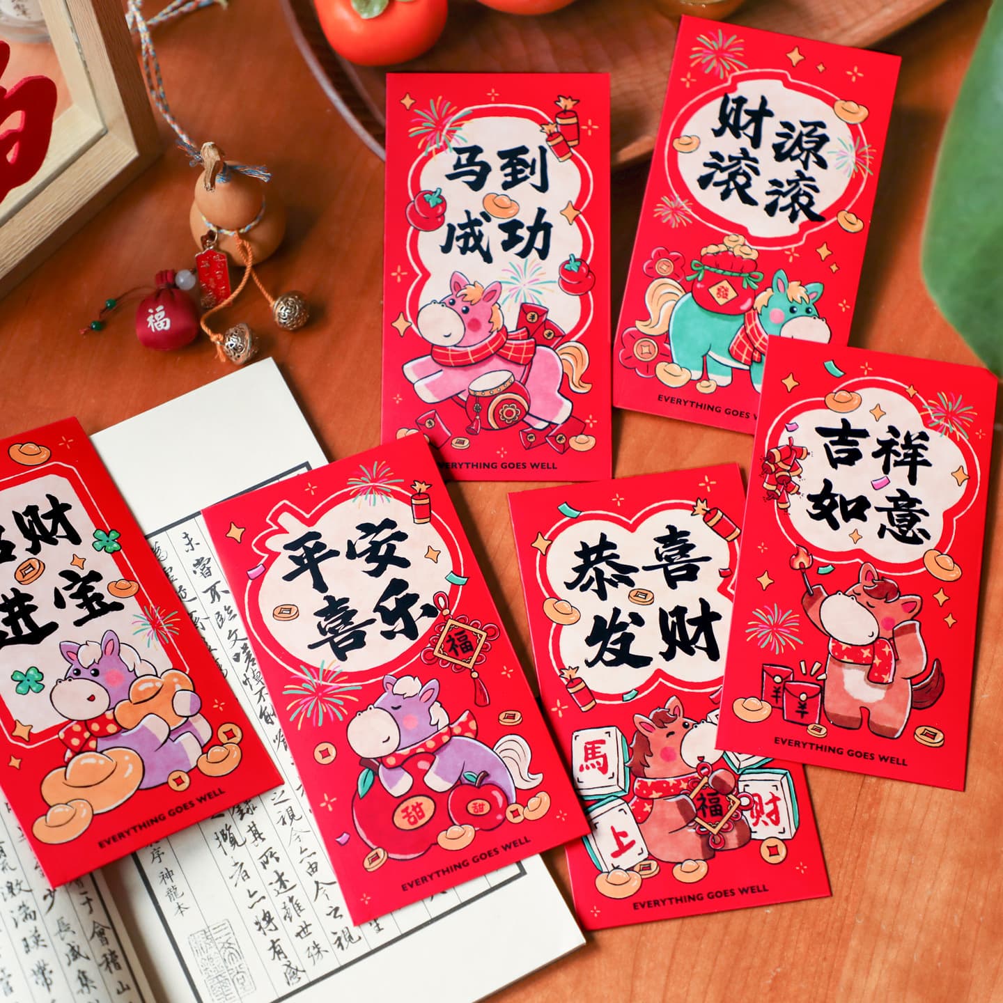 2026 Year of the Horse New Year Creative Personalized Cartoon Cover Red Envelope Spring Festival Children's Lucky Money Red Packet