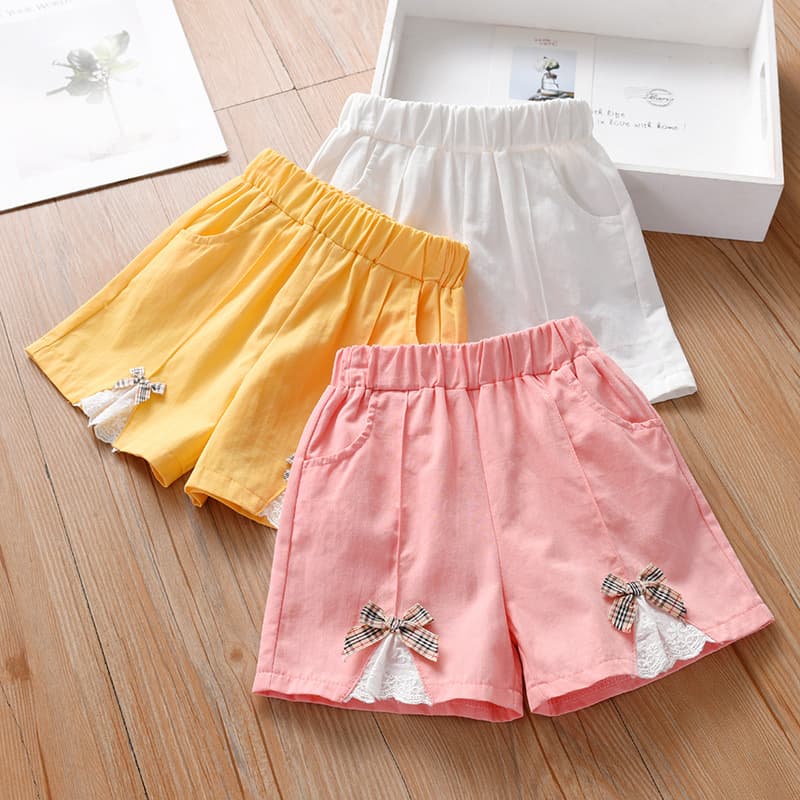 Girls' Summer Shorts New Style Cute and Elegant Cotton Baby Girls' Summer Wear Versatile Thin Pants Trendy