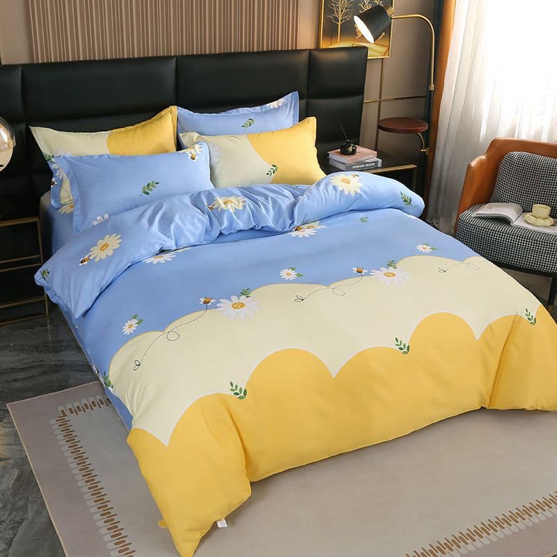 Duvet Cover Single Piece, Skin-Friendly Simple Single/Double Student Dormitory Home Use 1.5m/1.8/2.0m Duvet Cover Home Textiles Cross-border