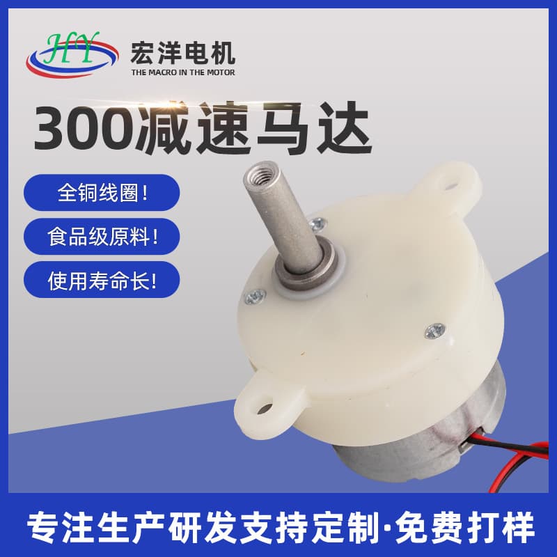 Factory Direct Supply 300 Reduction DC Motor DC Gear Motor Plastic Gearbox Motor