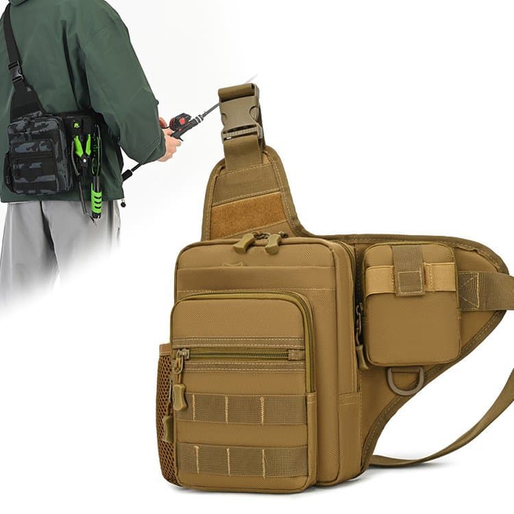 Casual Travel Storage Bag Lightweight Practical Single Shoulder Bag Men Outdoor Cycling Water-Resistant Water Bottle Bag Outdoor Crossbody Bag