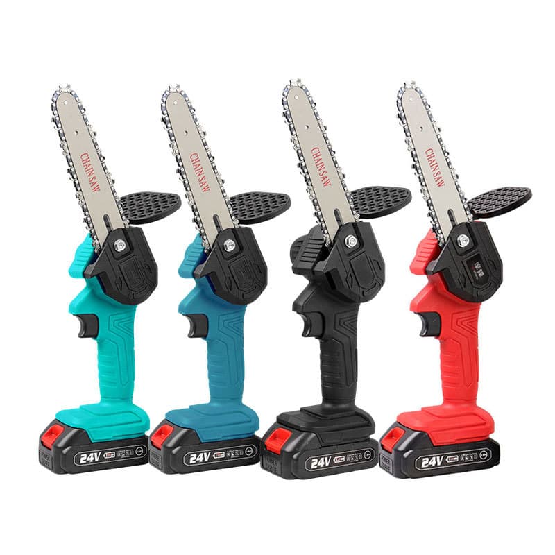 4 inch 6 inch mini electric chain saw rechargeable electric saw logging home gardening small handheld Lithium electric saw