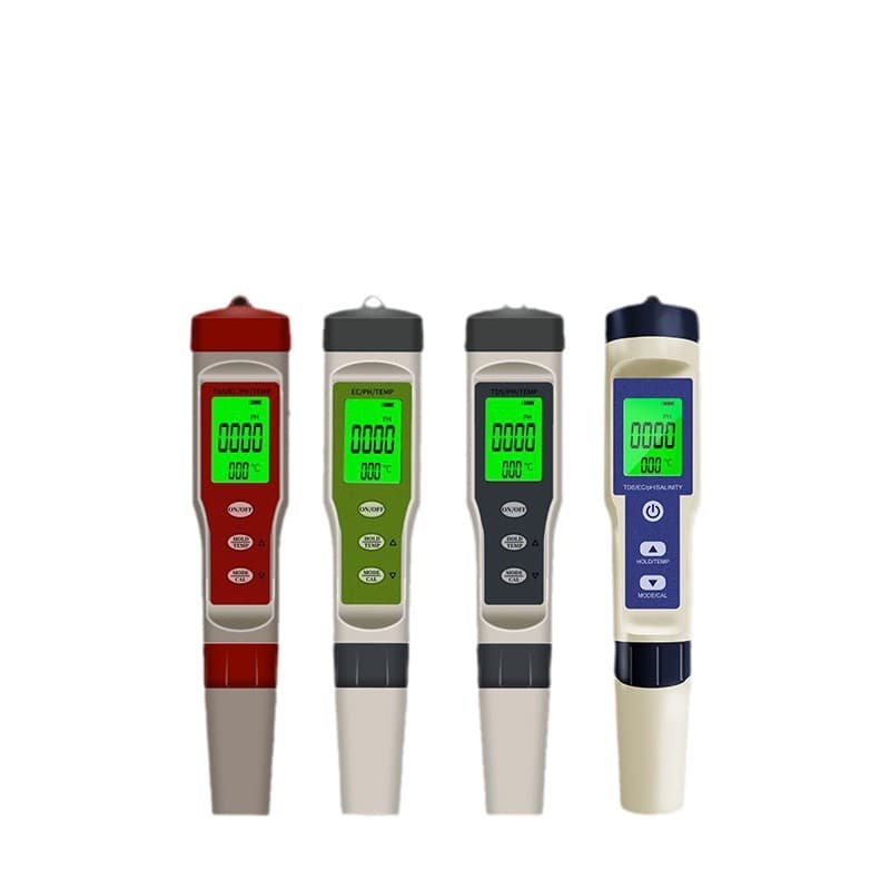 TDS water quality tester, a high-precision pH tester for household drinking water, and an instrument for measuring EC conductivity of water quality.