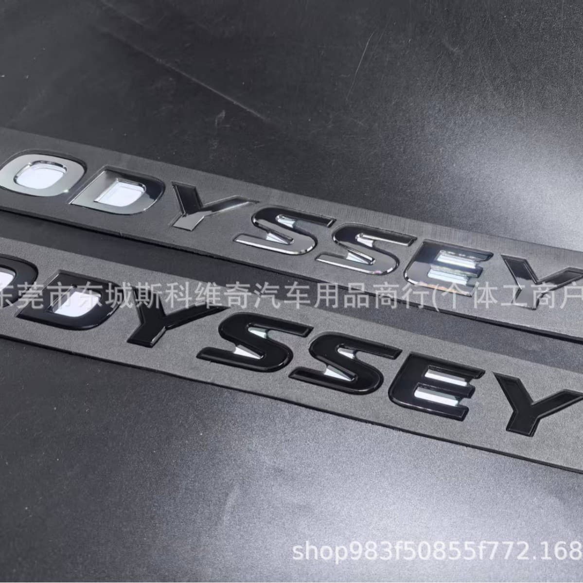 Suitable for New Odyssey Rear Badge Odyssey English Logo Gloss Black Car Emblem Tailgate Badge