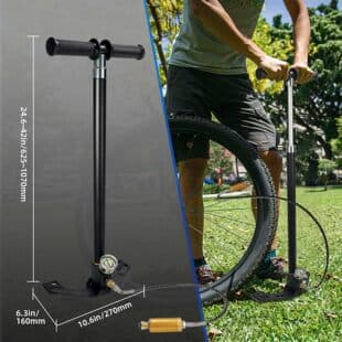 300Bar High-pressure Manual Air Pump 4500PSI Hand Pump Outdoor Portable Four-stage Boosting