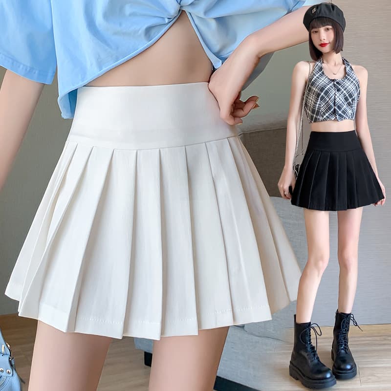 Pure Desire Style Pleated Skirt 2026 Spring New Trendy Hot Girl Short Skirt High Waist Slim Split Half Skirt Skirt Pants