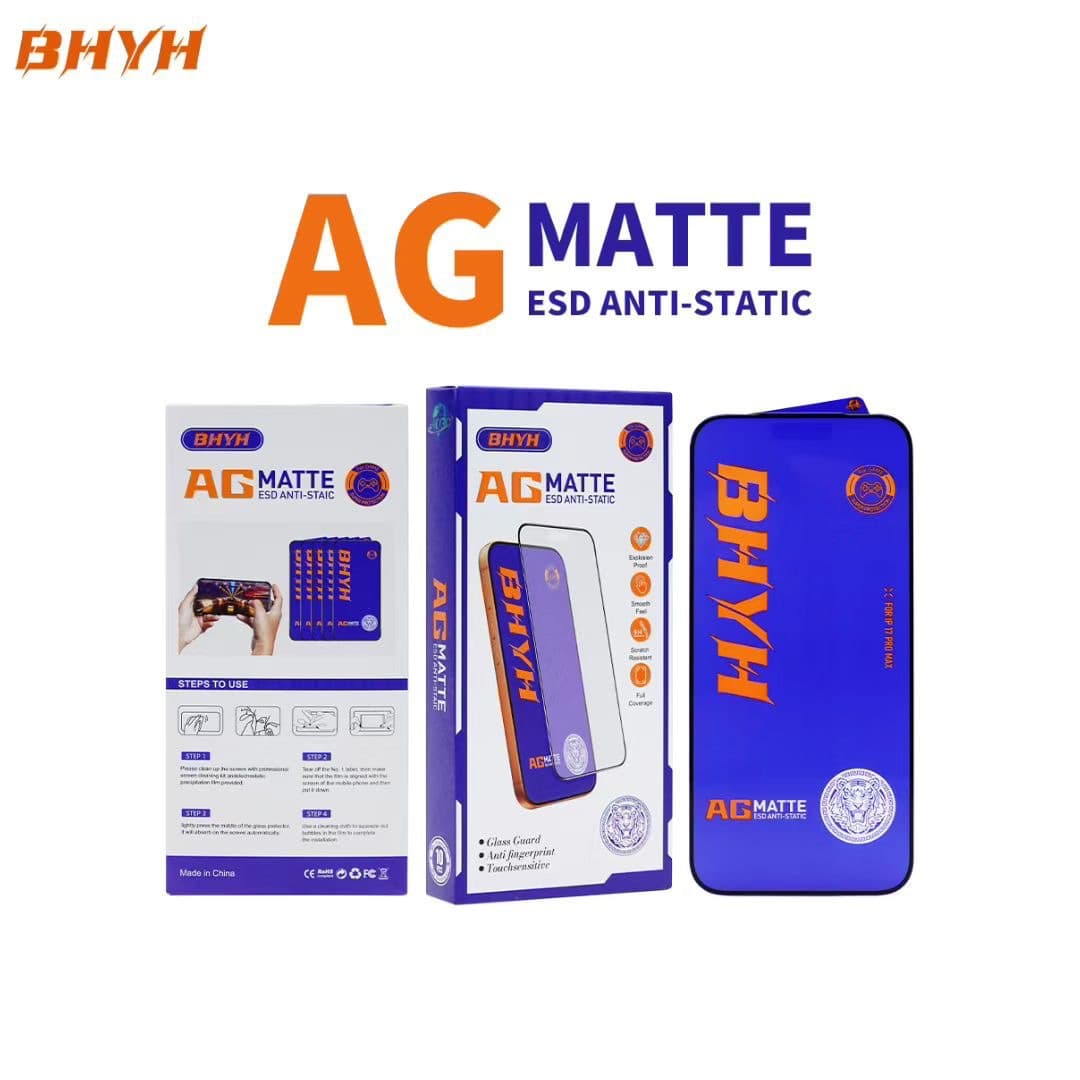 Suitable for Apple 17promax AG frosted high-definition high-aluminum screen printing 16pro/15/14 tempered mobile phone film