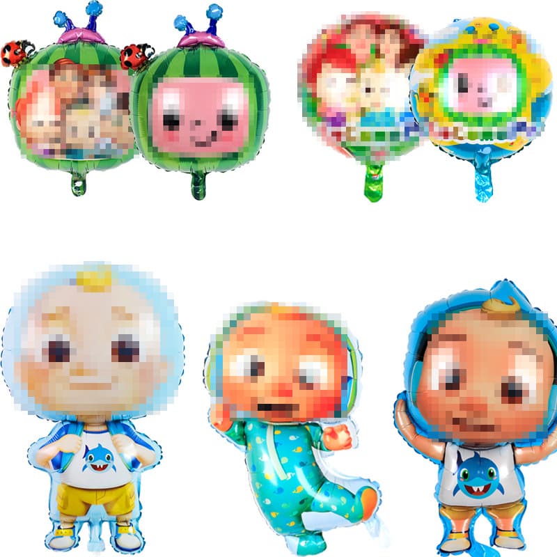 Cross-border new product Cartoon Watermelon Boy Birthday Balloon Aluminum Mold Children's Birthday Party Dress Up Arrangement Wholesale