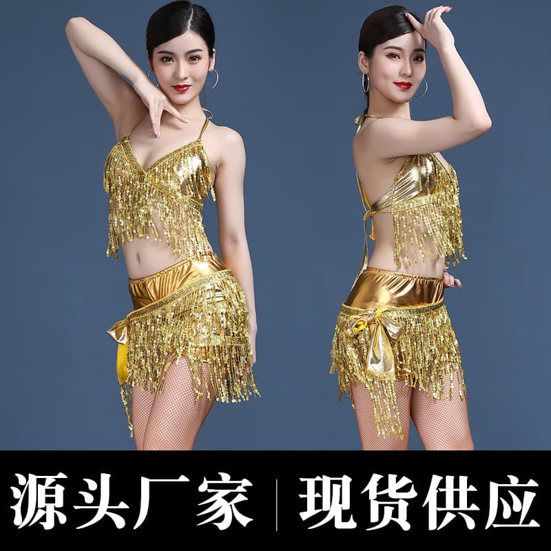 Amazon Sequin Top Belly Dance Pole Dance Sequin Bra DS Nightclub Performance Costume