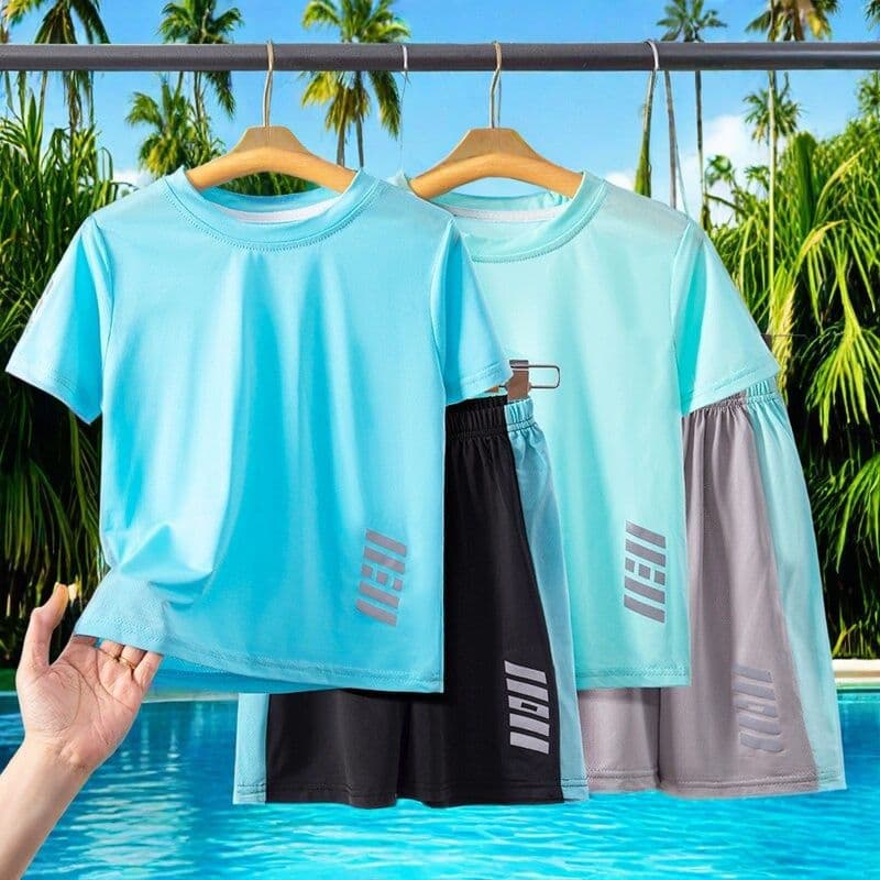 Quick Dry Children's T-shirt Short Sleeve Base Shirt Basketball Performance Clothes for Boys Primary School Students