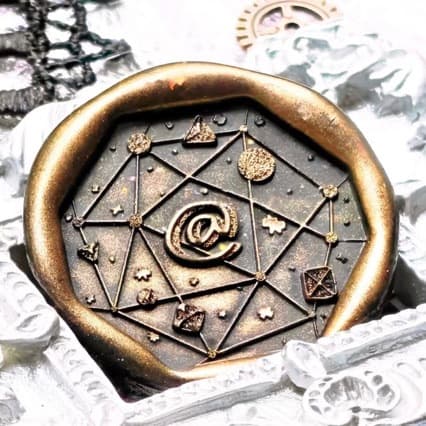 Fire paint seal chocolate seal head rose shell cute ins style DIY stamp envelope invitation cover