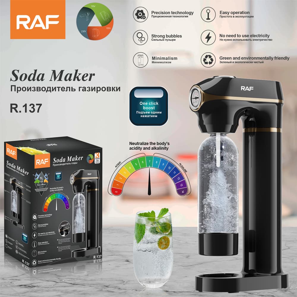 RAF Home Soda Maker Sparkling Water Machine for Home and Commercial Use Carbonated Drink Maker