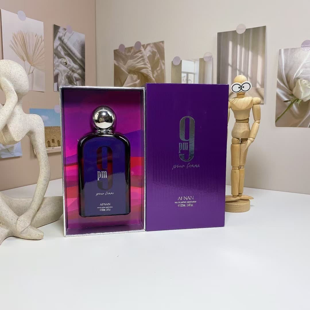 High-Quality Afnan 9pm Unisex Perfume for Men and Women 100ML Gift Box Set Arabic Middle Eastern Dubai Bestseller