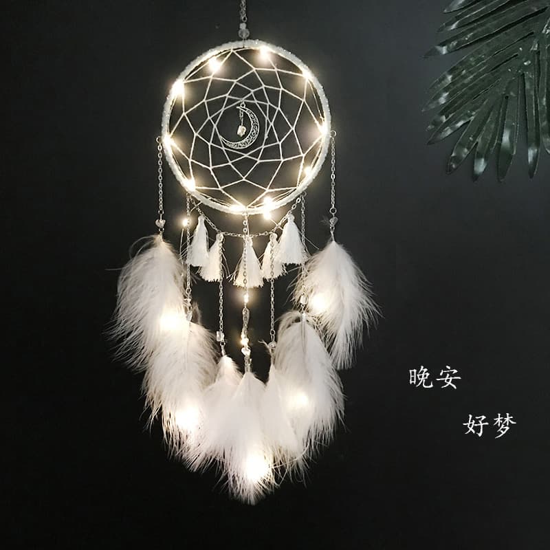 Girly Finished Dream Catcher, Girls' Room Bedroom Small Ornaments, Hanging Decorations, Birthday Gifts for Girls