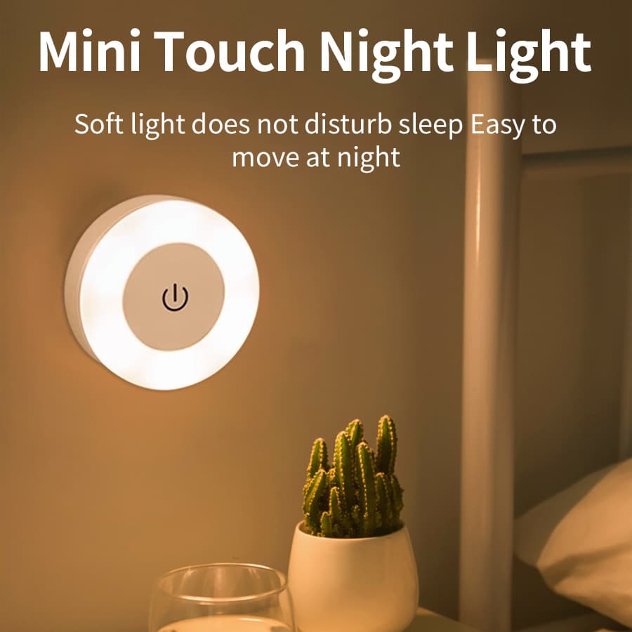 Touch Sensor Rechargeable LED Night Light, Energy-Saving Bedroom Corridor Night Light, Baby Feeding Night Light, Cross-Border Exclusive