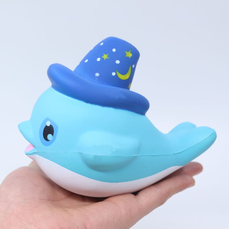 Factory Direct Squishy Slow-Rebound Toy Dolphin PU Foam Slime Stress Relief Small Toy Creative In Stock