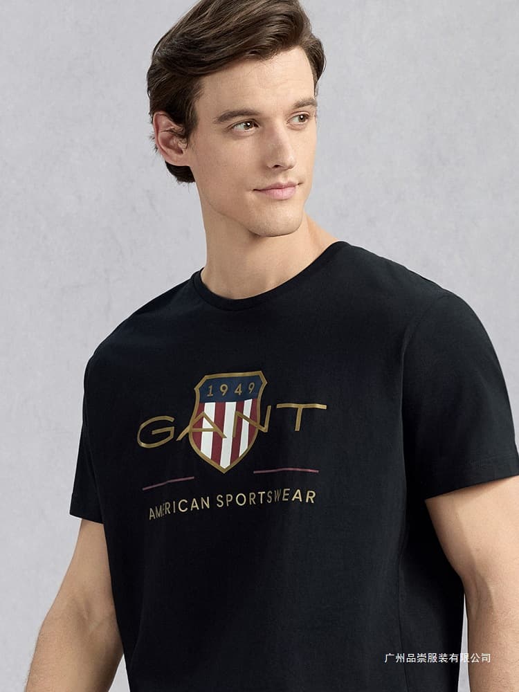 【100_ Cotton 】GANT_ Gant_ College Style American Casual Ro