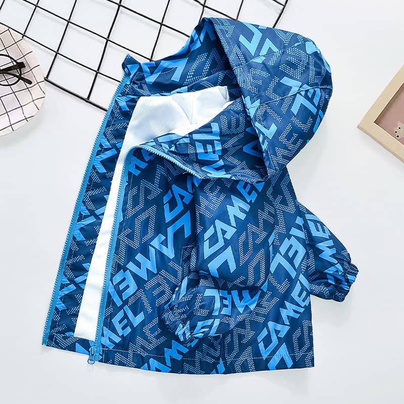 Boys Spring and Autumn Jacket 2025 New Style Children's Spring Outfit Boys Windbreaker Trendy Korean Version Long Sleeve Top