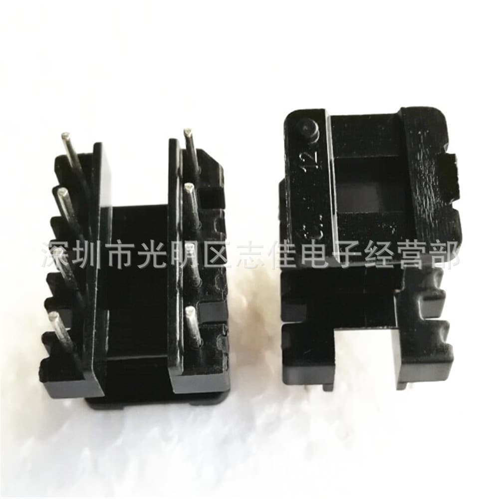 EE19 High-Frequency Transformer Core Bakelite Bobbin EE19 Vertical 4+4 Pin Bobbin Core Set