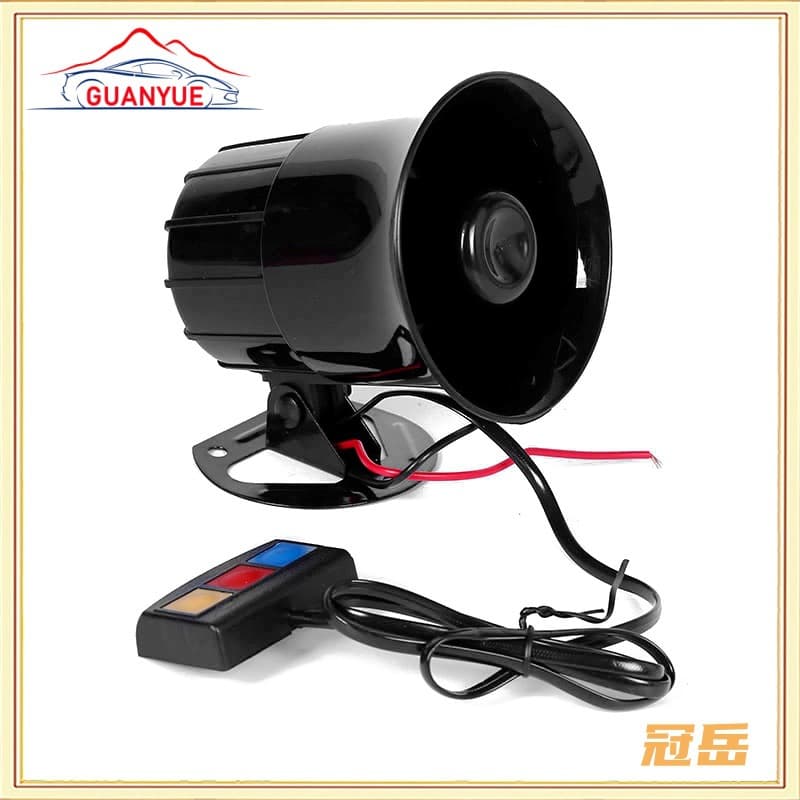 Factory Direct Car Motorcycle Horn 3-Tone Alarm Horn Siren 12V Alarm Three-Tone Horn Wholesale