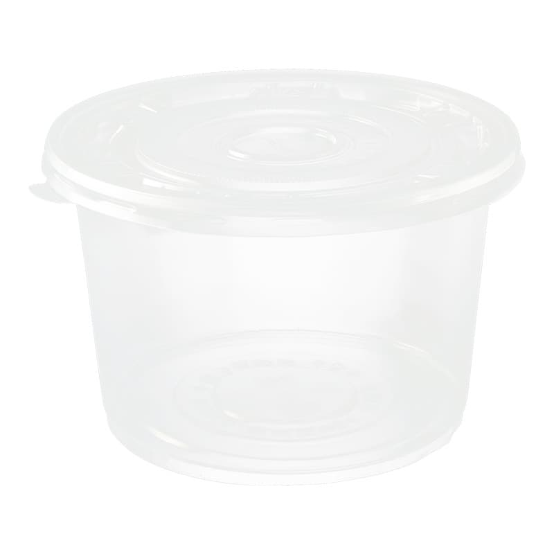 Disposable Bowls Round Food Containers Plastic Thickened Transparent Takeout Packaging Boxes Soup Noodle Rice Boxes Wholesale with Lids Soup Bowls