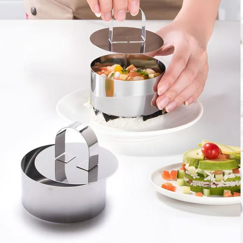 Stainless steel mousse cake shaping shrimp rice ball mold cake mold baking dish tool plating shape cake model