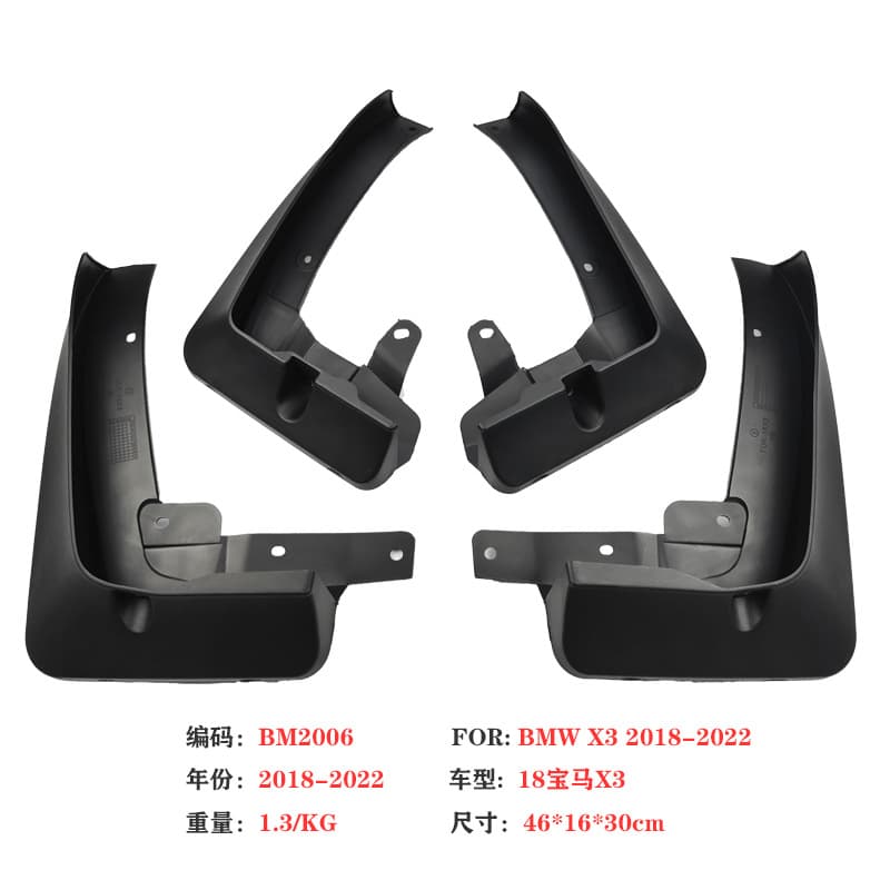 Compatible with 18-25 BMW X3 Mud Flaps New X3 Car Mud Guards Auto Parts Accessories Manufacturer