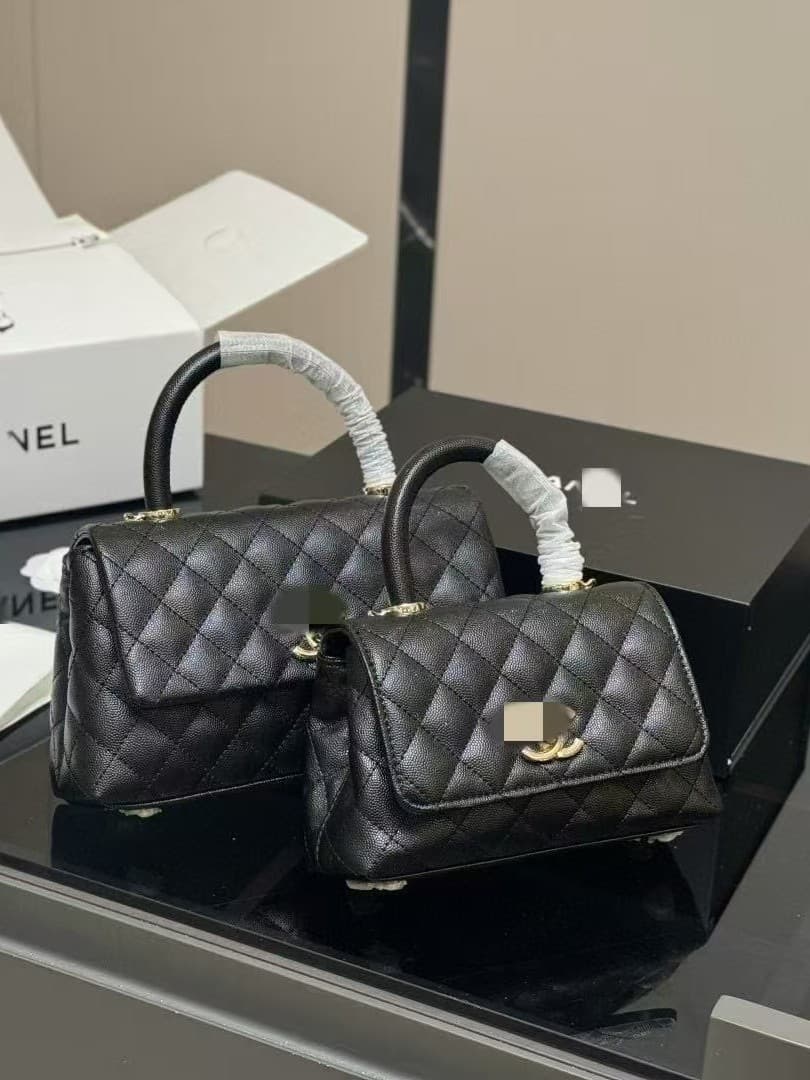 Caviar Leather Chanel-Style Handbag for Women, Premium Niche Tote, Versatile Exquisite Chain Bag, Crossbody Small Bag
