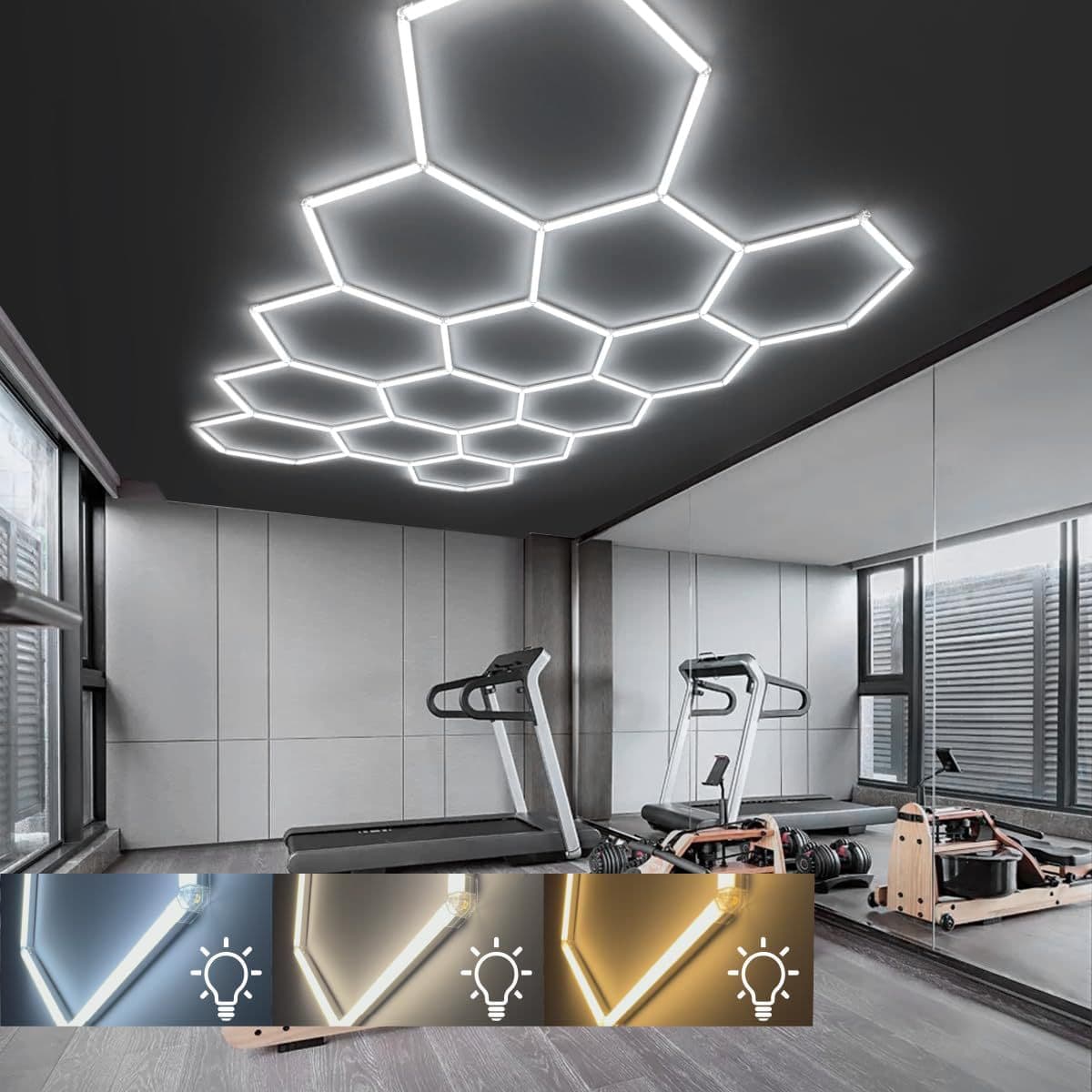 Factory direct sales of honeycomb garage lights, DIY white light, American standard, 5-wrap, 8-wrap, 10-wrap, 14-wrap.